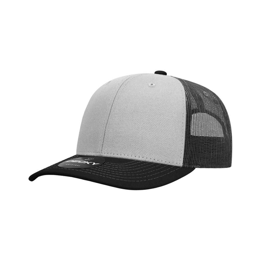 Decky 6031 6 Panel Mid Profile Structured Contra-Stitch Trucker