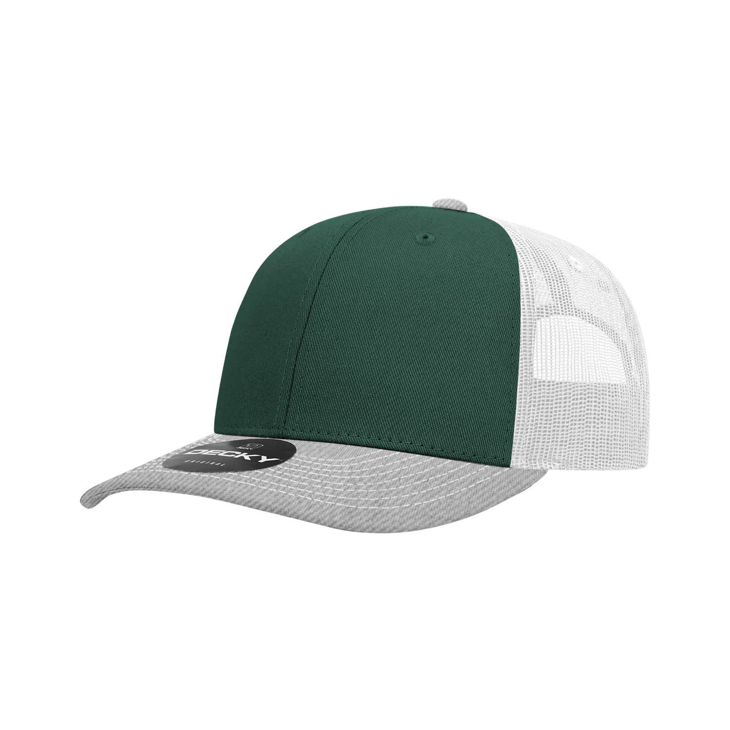 Decky 6031 6 Panel Mid Profile Structured Contra-Stitch Trucker
