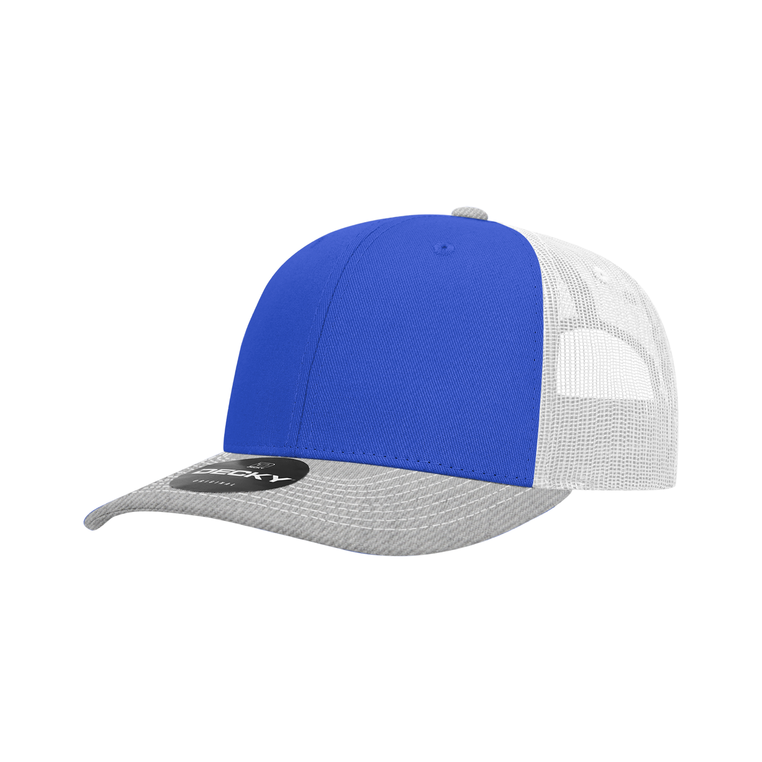 Decky 6031 6 Panel Mid Profile Structured Contra-Stitch Trucker