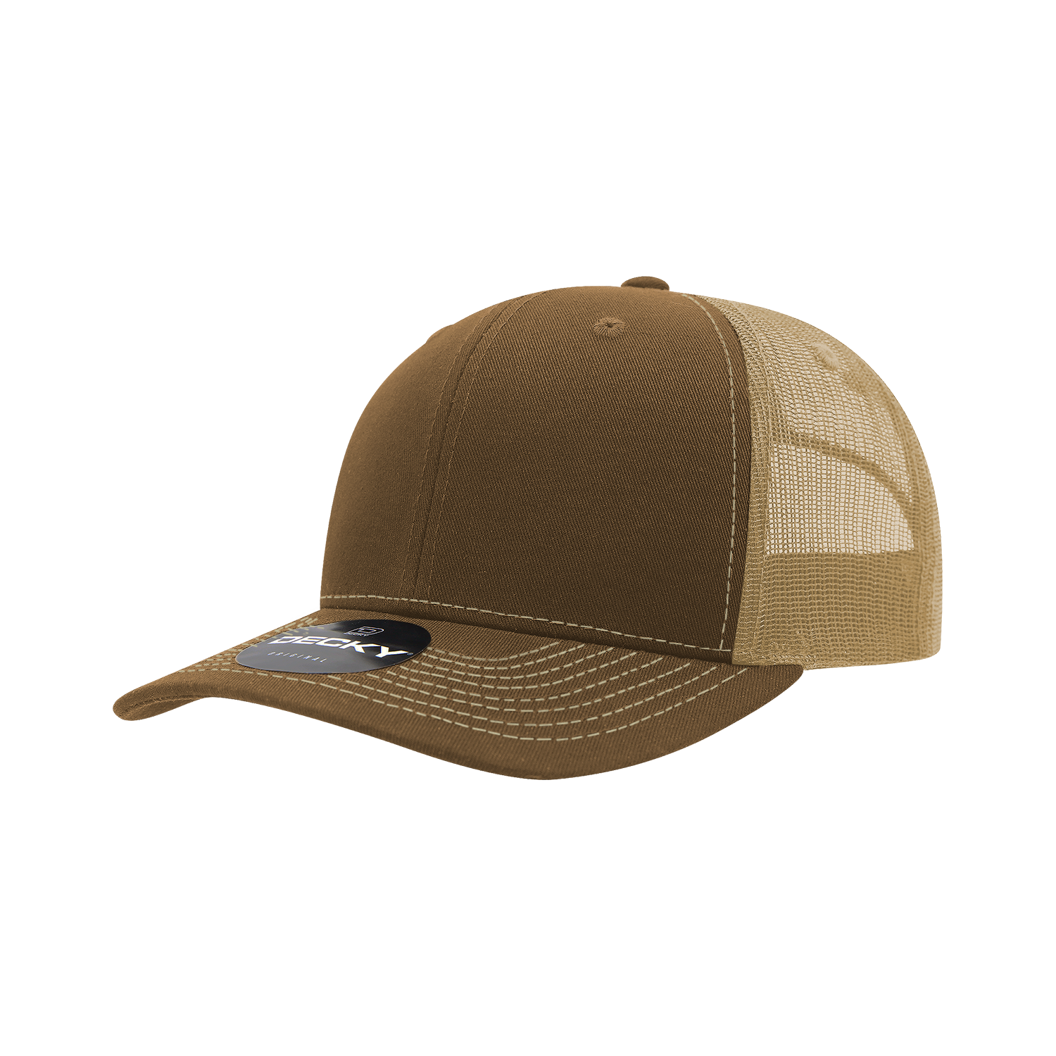 Decky 6031 6 Panel Mid Profile Structured Contra-Stitch Trucker