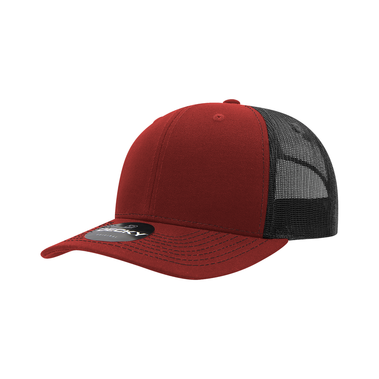 Decky 6031 6 Panel Mid Profile Structured Contra-Stitch Trucker