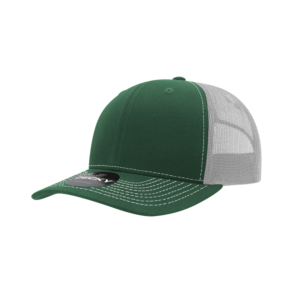 Decky 6031 6 Panel Mid Profile Structured Contra-Stitch Trucker