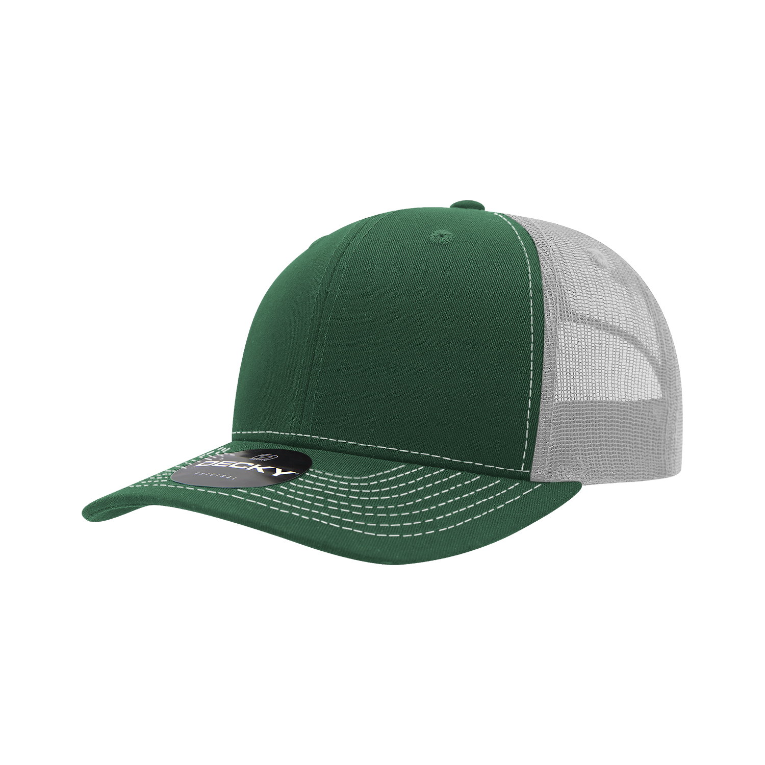 Decky 6031 6 Panel Mid Profile Structured Contra-Stitch Trucker