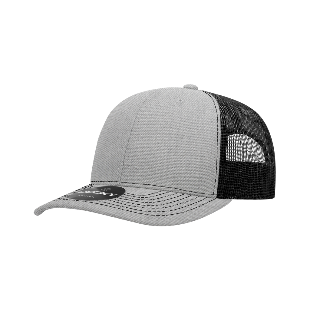 Decky 6031 6 Panel Mid Profile Structured Contra-Stitch Trucker