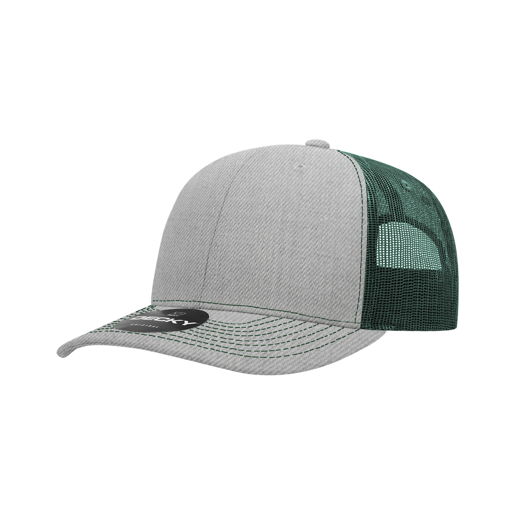 Decky 6031 6 Panel Mid Profile Structured Contra-Stitch Trucker
