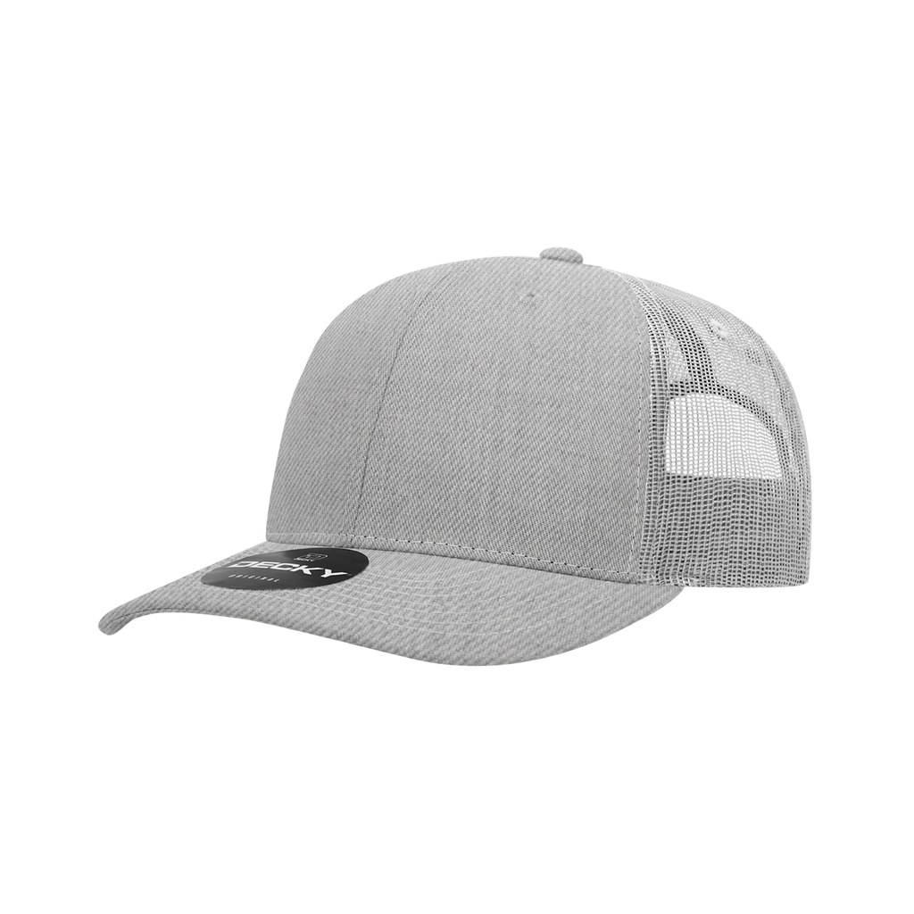 Decky 6031 6 Panel Mid Profile Structured Contra-Stitch Trucker