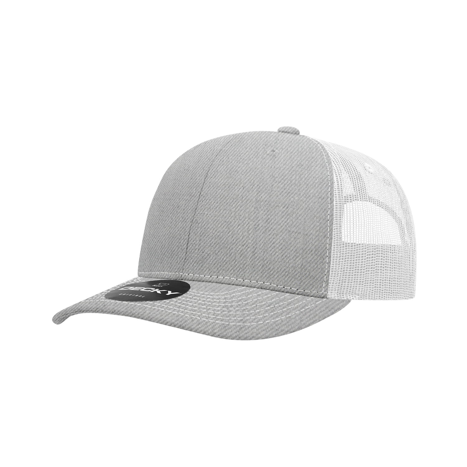 Decky 6031 6 Panel Mid Profile Structured Contra-Stitch Trucker