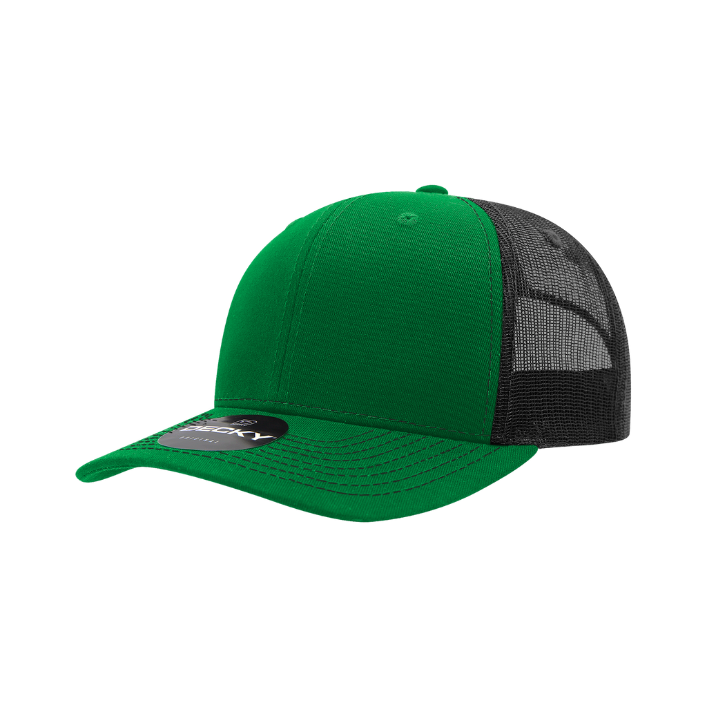 Decky 6031 6 Panel Mid Profile Structured Contra-Stitch Trucker