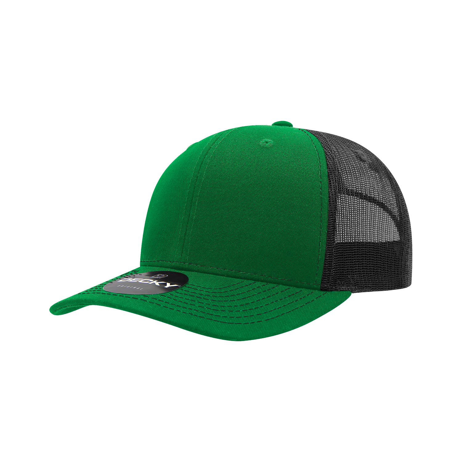 Decky 6031 6 Panel Mid Profile Structured Contra-Stitch Trucker