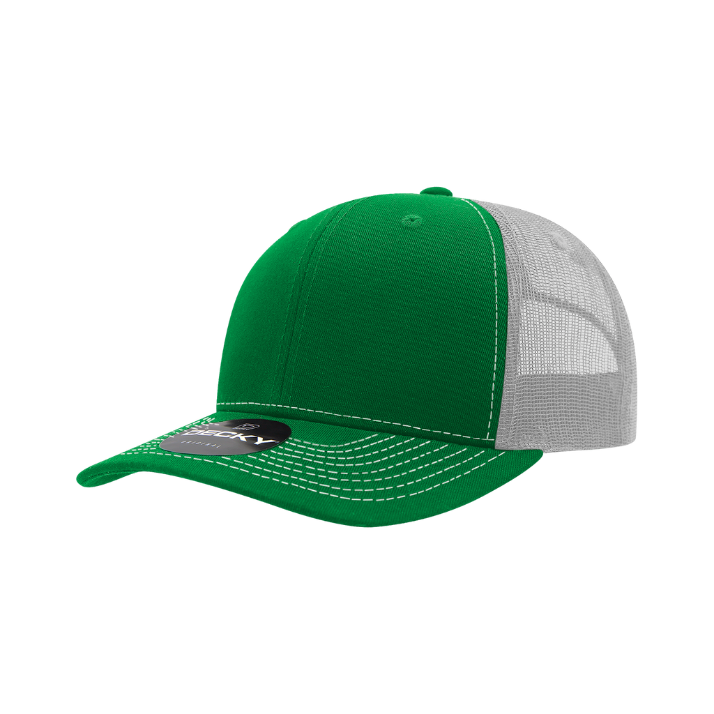 Decky 6031 6 Panel Mid Profile Structured Contra-Stitch Trucker