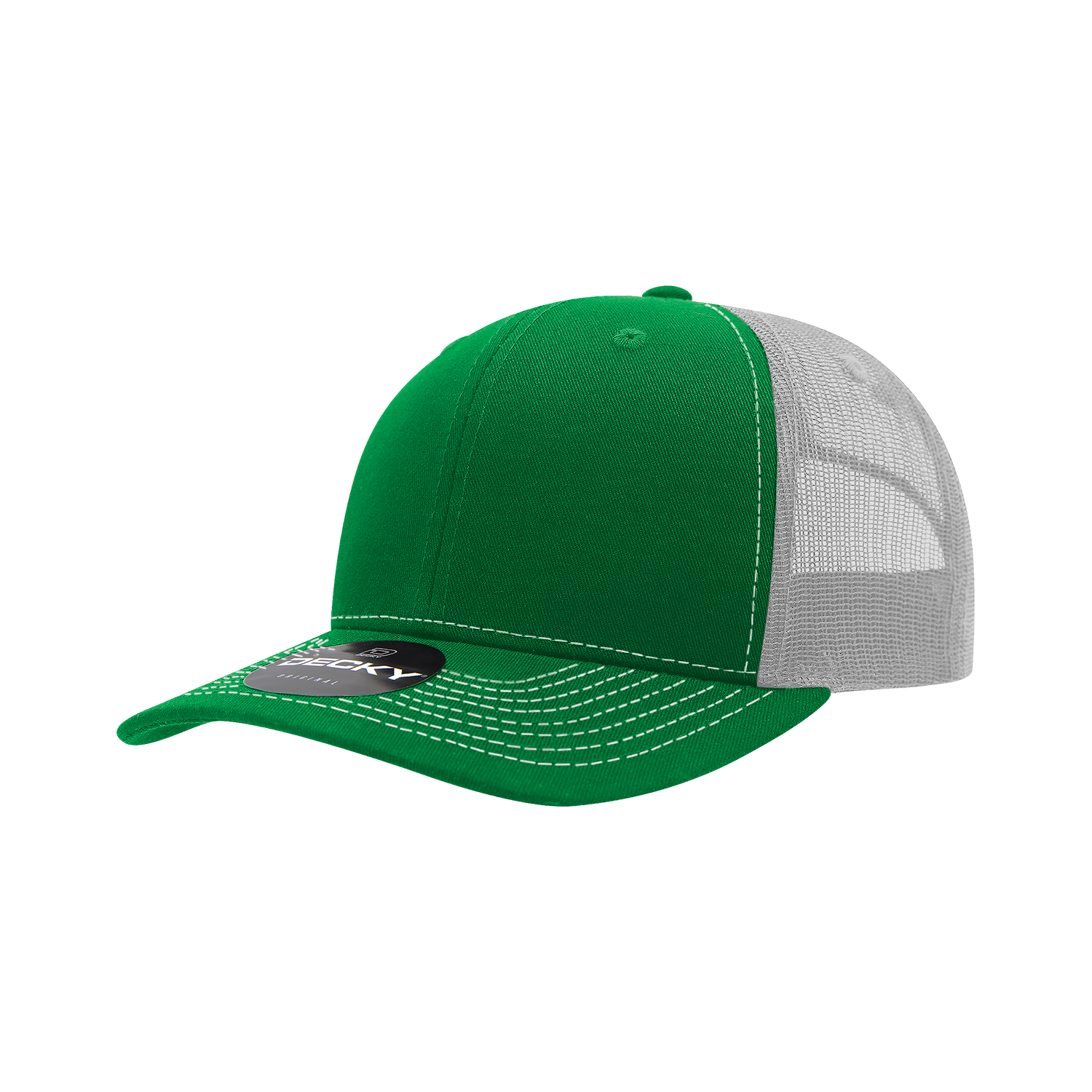 Decky 6031 6 Panel Mid Profile Structured Contra-Stitch Trucker