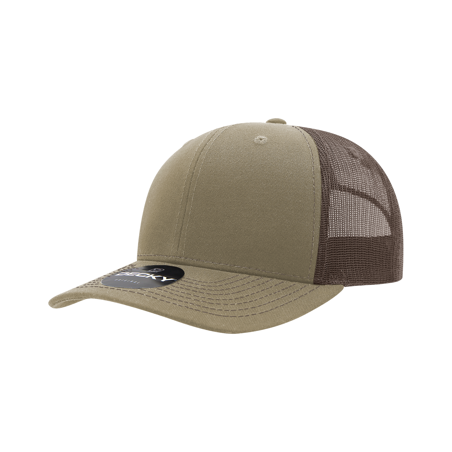Decky 6031 6 Panel Mid Profile Structured Contra-Stitch Trucker