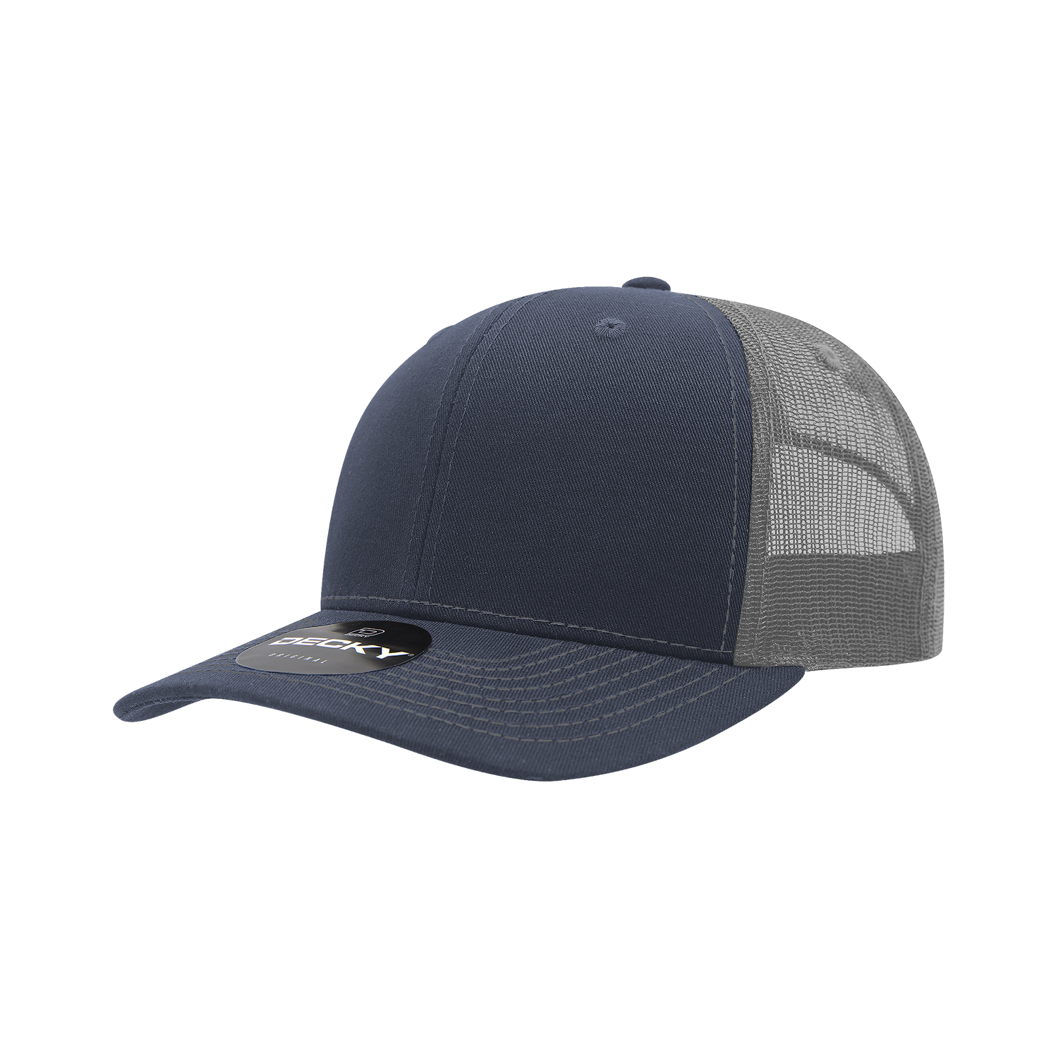 Decky 6031 6 Panel Mid Profile Structured Contra-Stitch Trucker