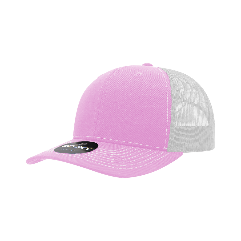 Decky 6031 6 Panel Mid Profile Structured Contra-Stitch Trucker