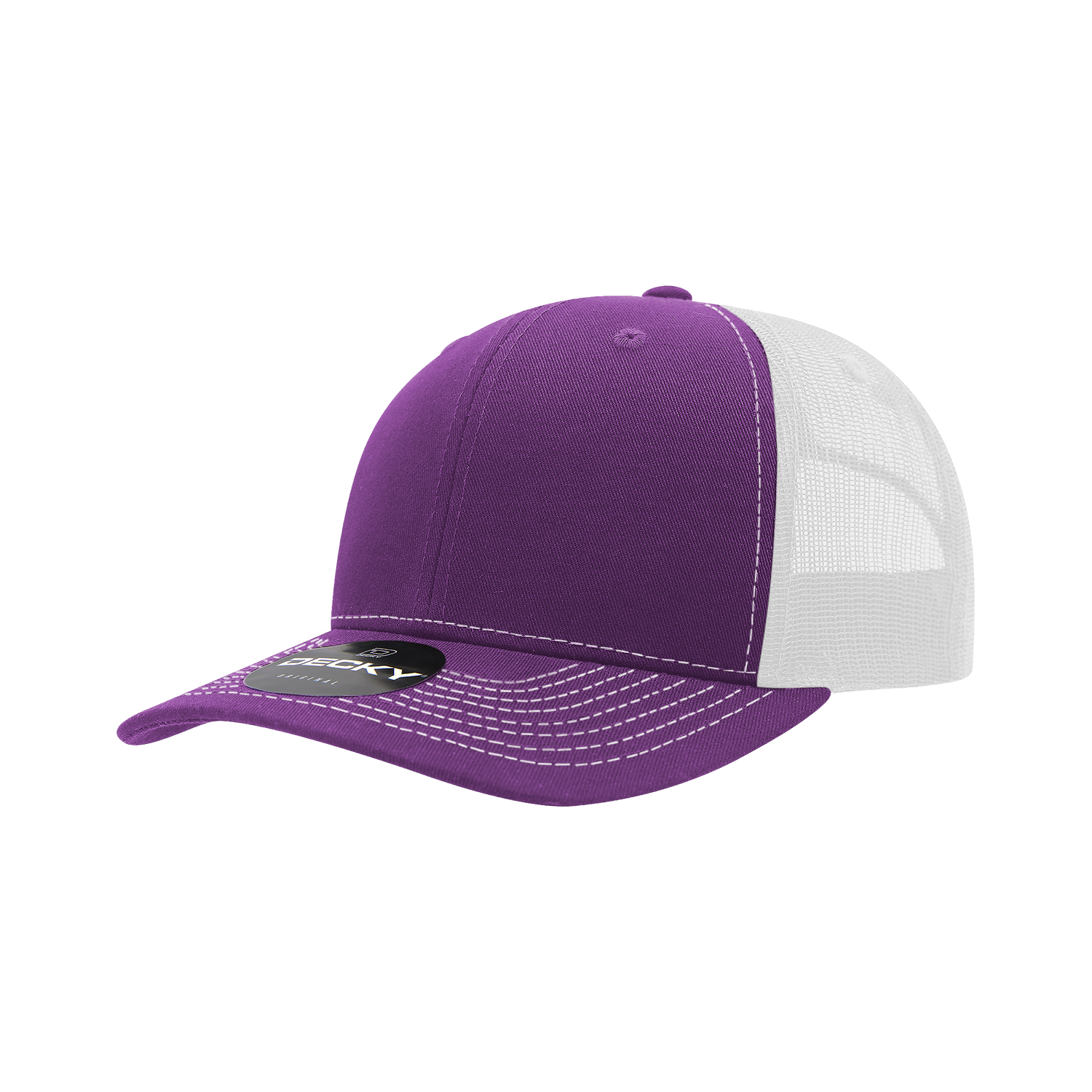 Decky 6031 6 Panel Mid Profile Structured Contra-Stitch Trucker