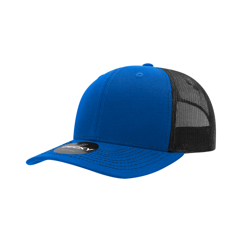 Decky 6031 6 Panel Mid Profile Structured Contra-Stitch Trucker