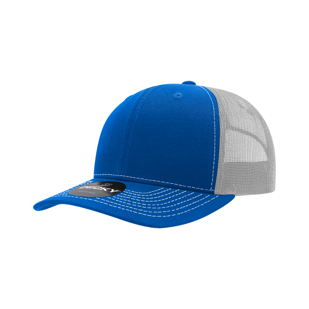Decky 6031 6 Panel Mid Profile Structured Contra-Stitch Trucker