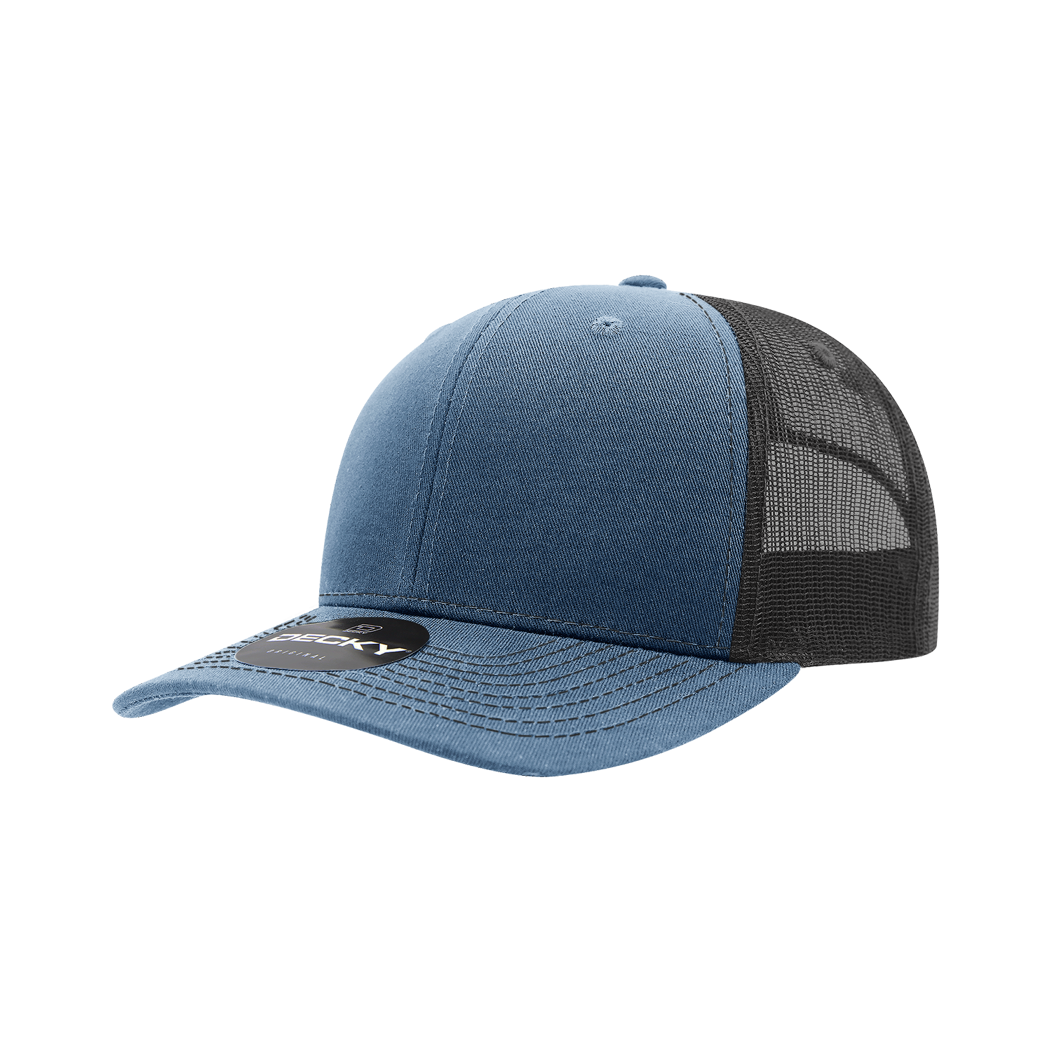 Decky 6031 6 Panel Mid Profile Structured Contra-Stitch Trucker