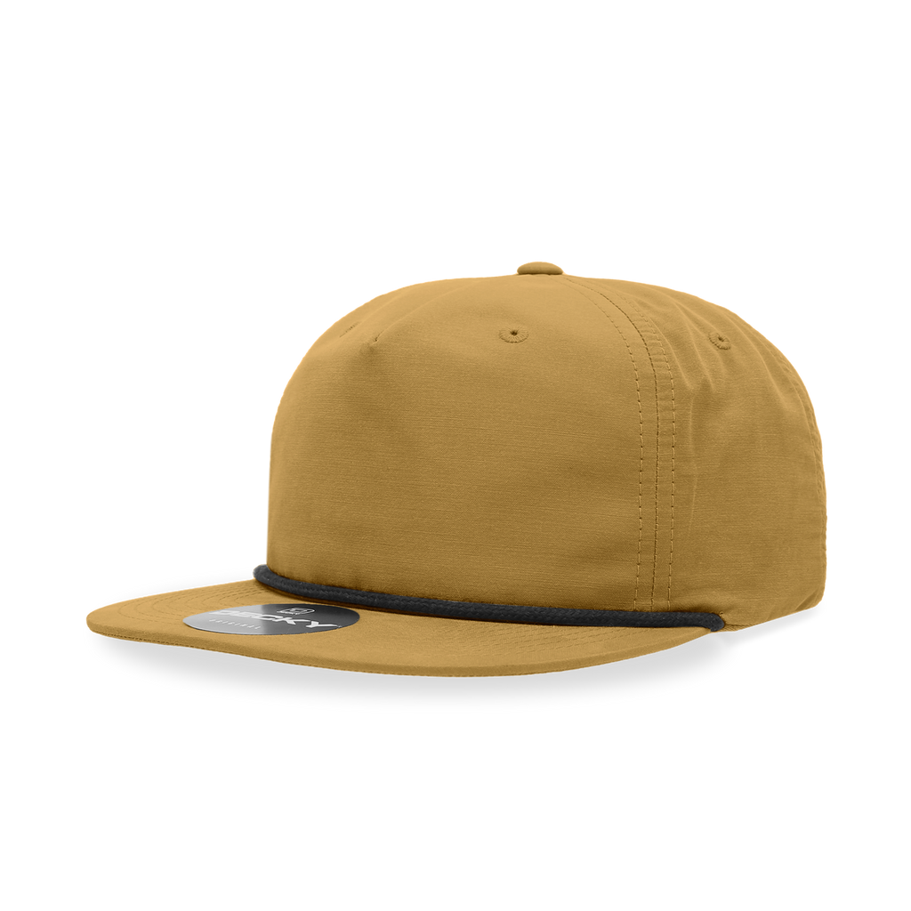 Decky 6032 5 Panel High Profile Relaxed Cotton Blend Rope Hat