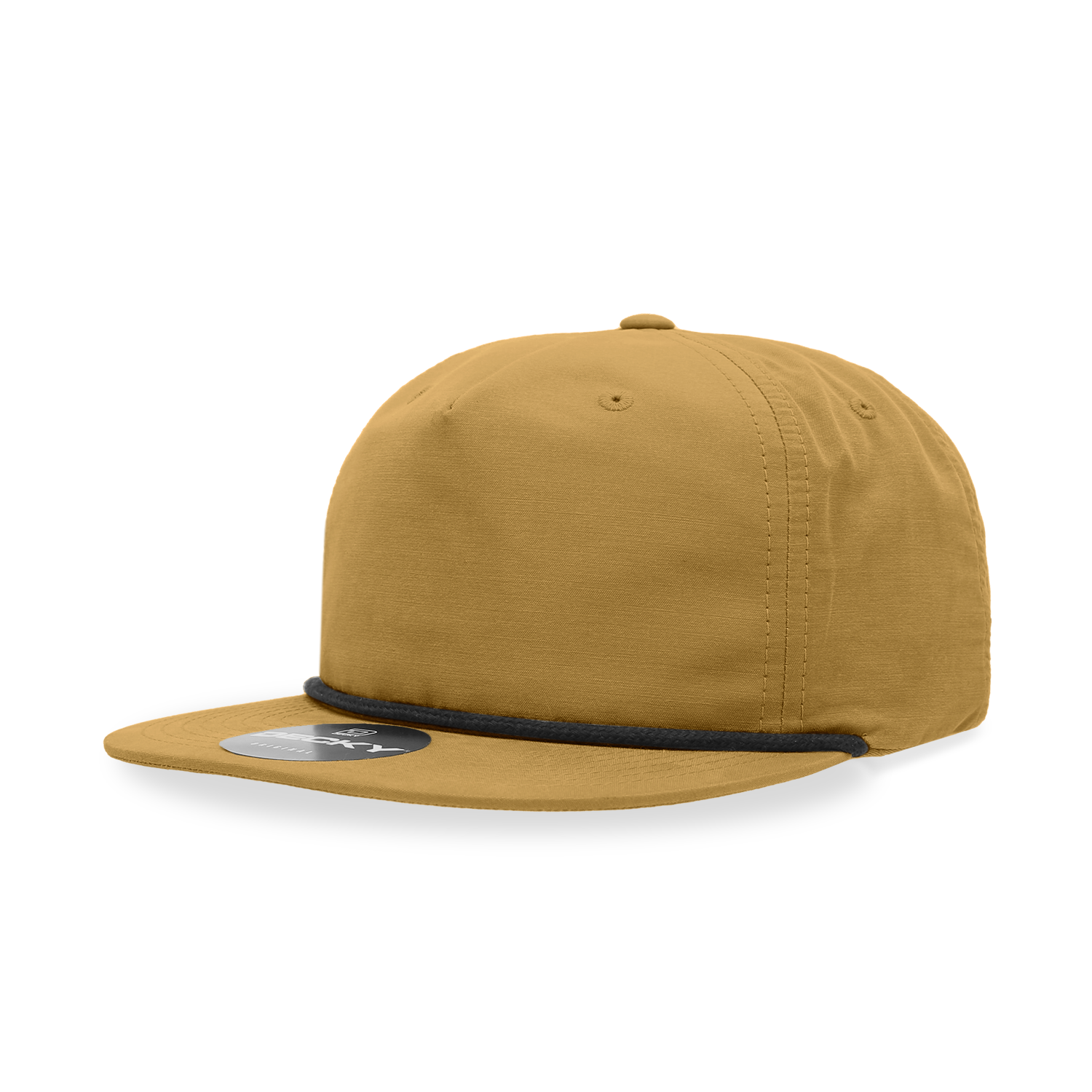 Decky 6032 5 Panel High Profile Relaxed Cotton Blend Rope Hat