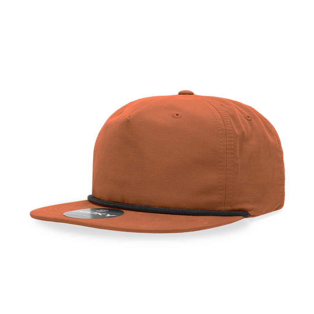 Decky 6032 5 Panel High Profile Relaxed Cotton Blend Rope Hat