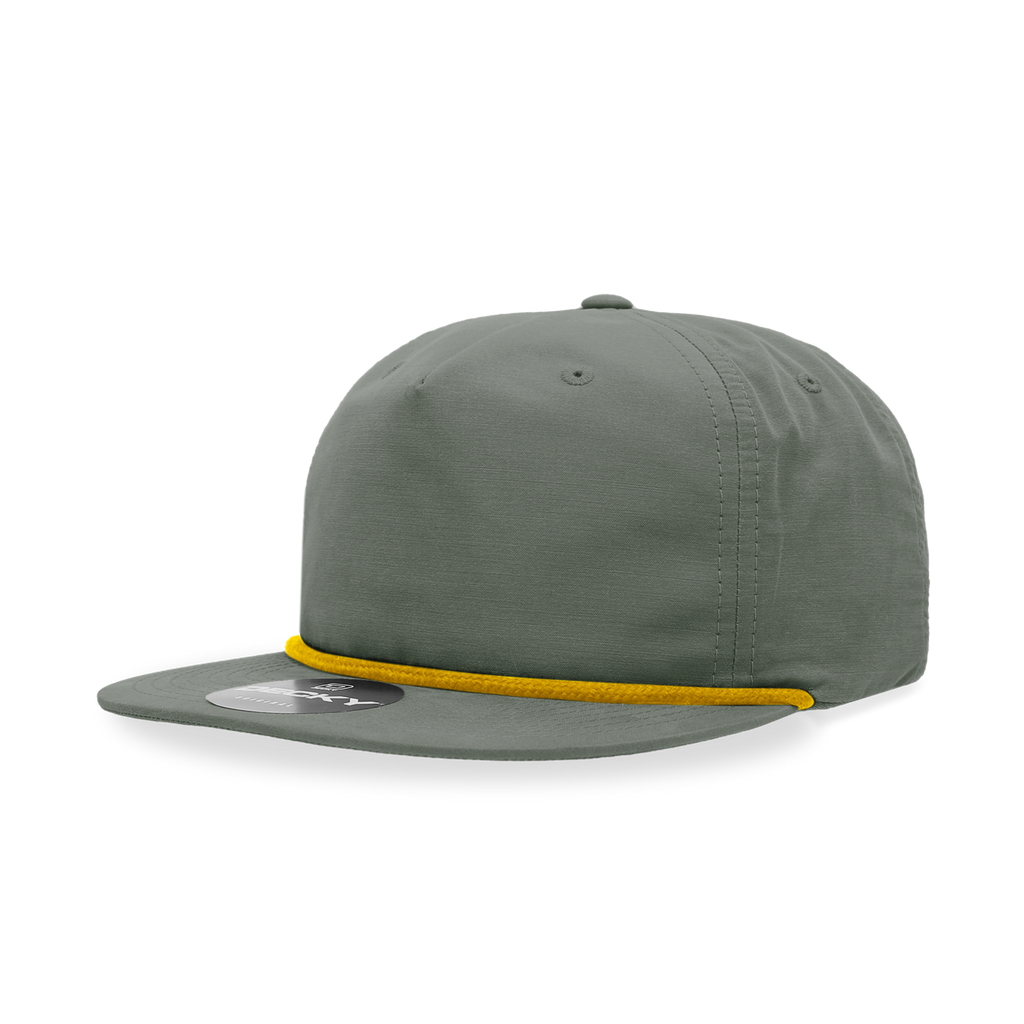Decky 6032 5 Panel High Profile Relaxed Cotton Blend Rope Hat