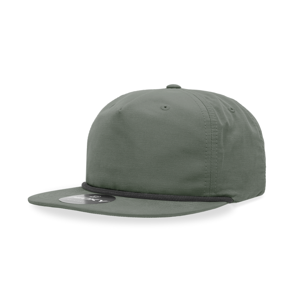 Decky 6032 5 Panel High Profile Relaxed Cotton Blend Rope Hat