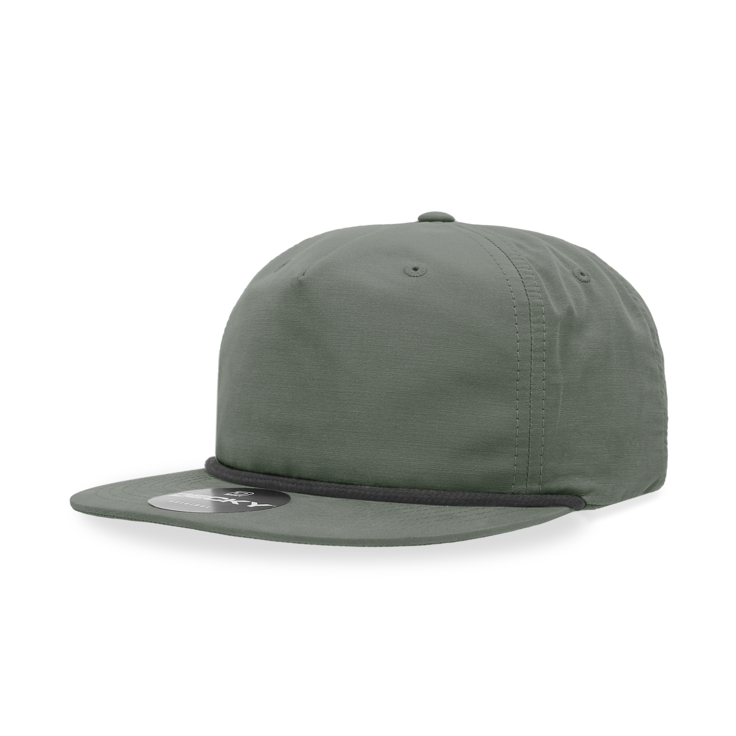 Decky 6032 5 Panel High Profile Relaxed Cotton Blend Rope Hat