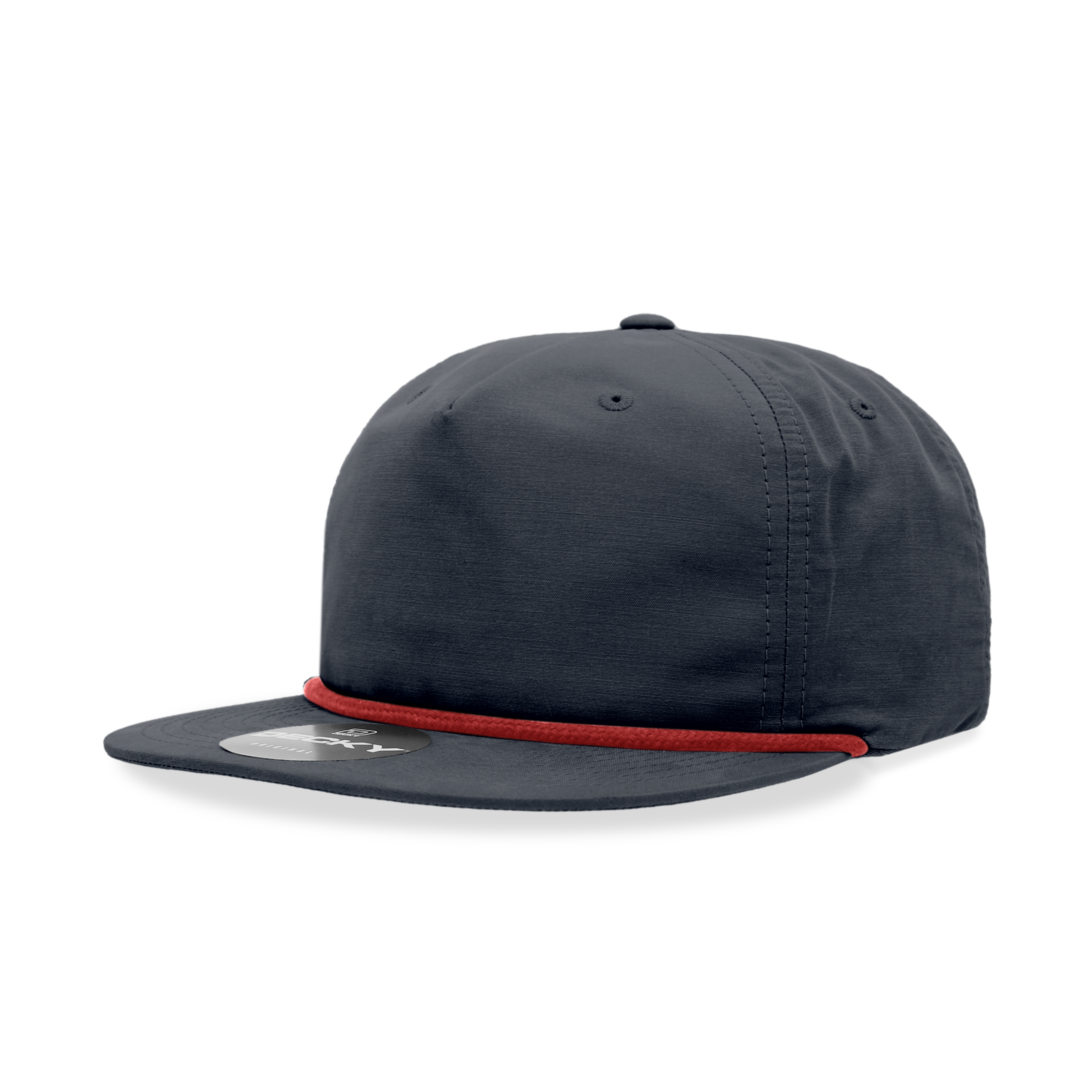 Decky 6032 5 Panel High Profile Relaxed Cotton Blend Rope Hat