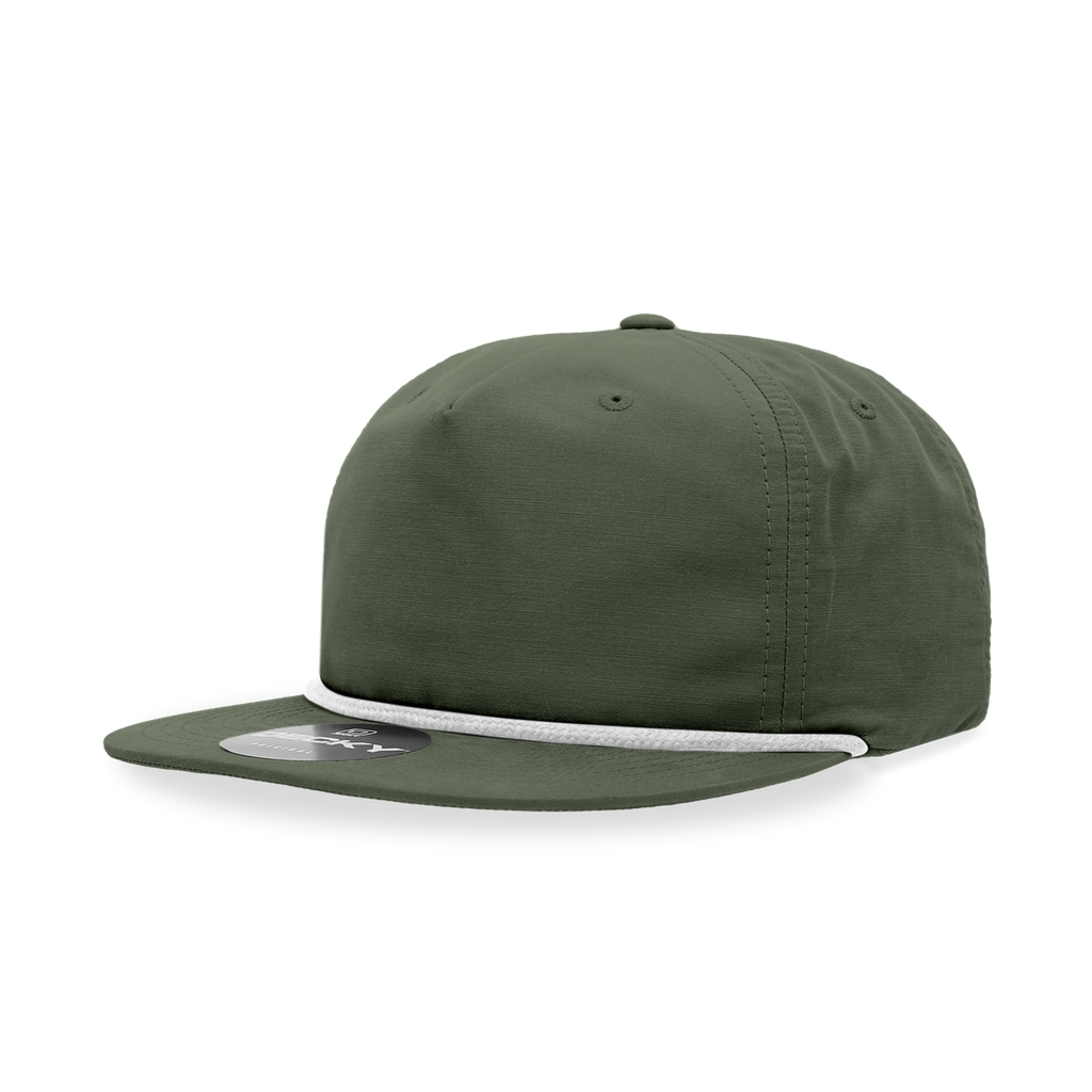 Decky 6032 5 Panel High Profile Relaxed Cotton Blend Rope Hat