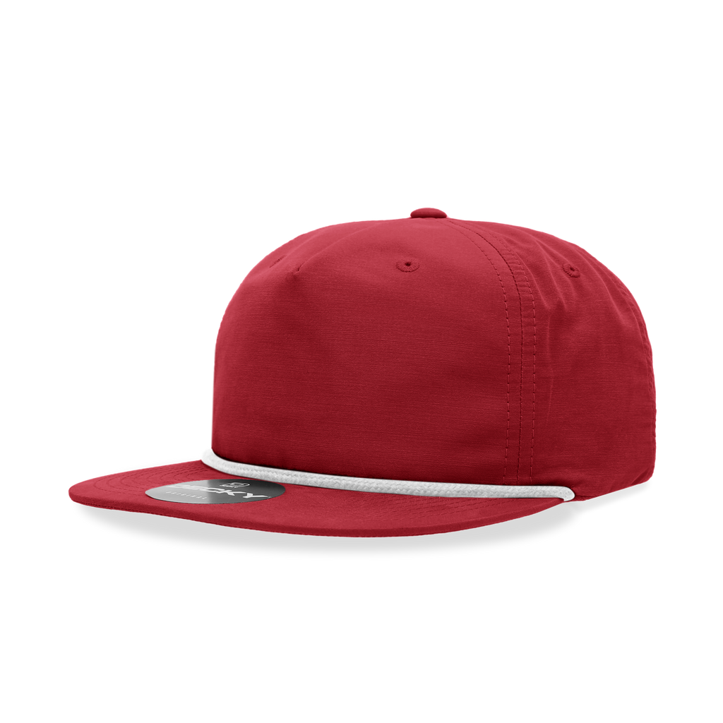 Decky 6032 5 Panel High Profile Relaxed Cotton Blend Rope Hat