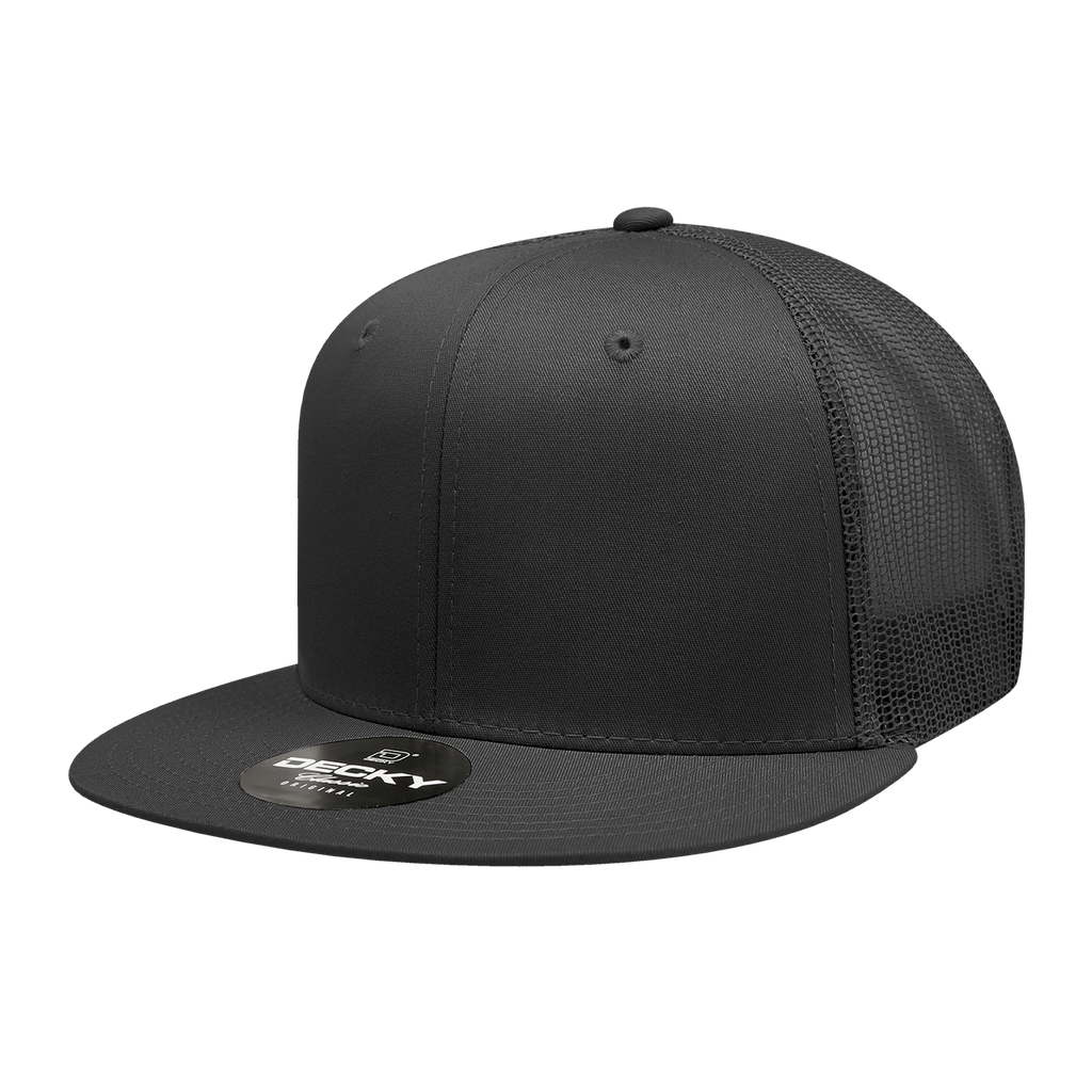 Decky 6033 6 Panel High Profile Structured Cotton Blend Trucker