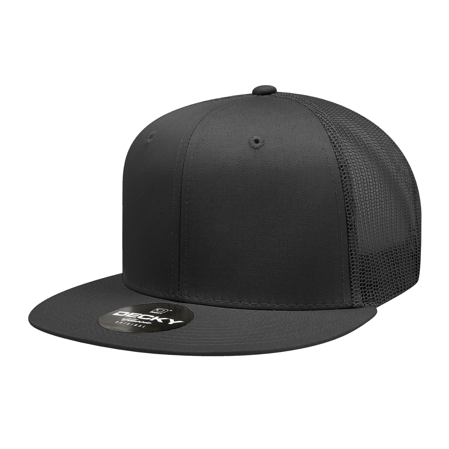 Decky 6033 6 Panel High Profile Structured Cotton Blend Trucker