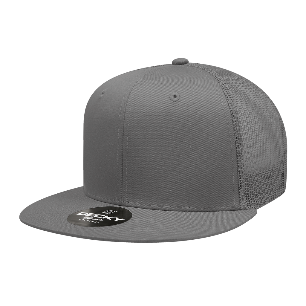Decky 6033 6 Panel High Profile Structured Cotton Blend Trucker