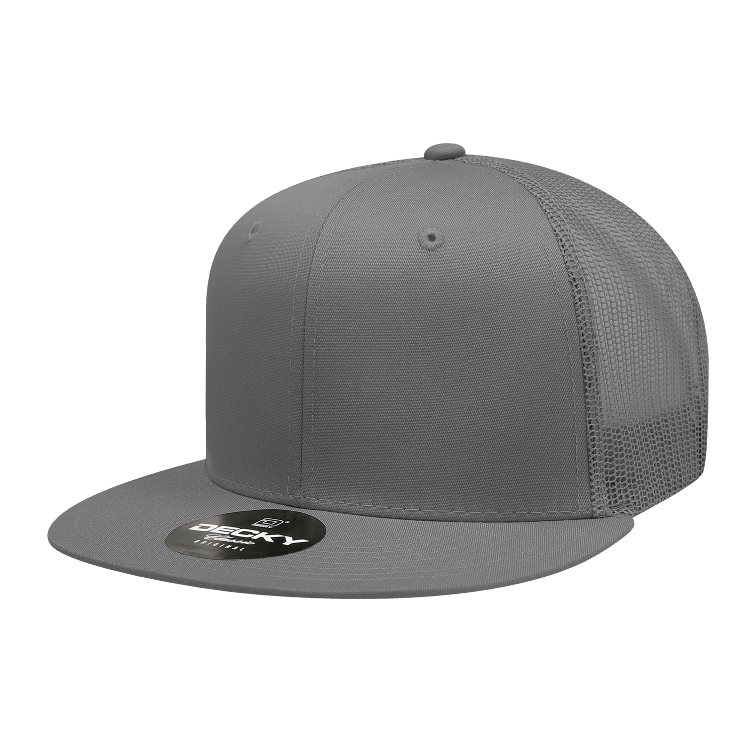 Decky 6033 6 Panel High Profile Structured Cotton Blend Trucker