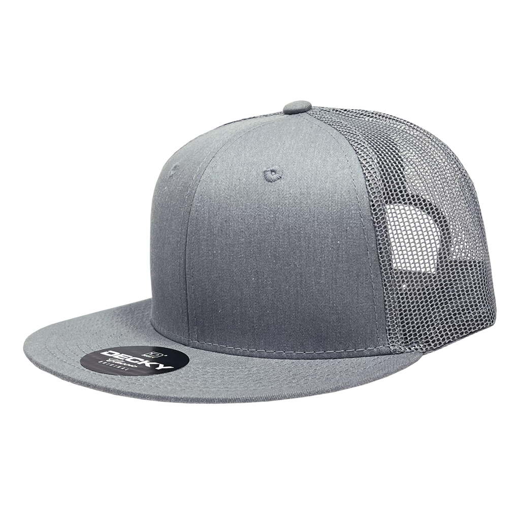 Decky 6033 6 Panel High Profile Structured Cotton Blend Trucker
