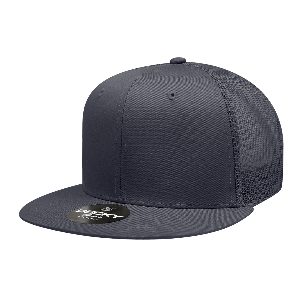 Decky 6033 6 Panel High Profile Structured Cotton Blend Trucker