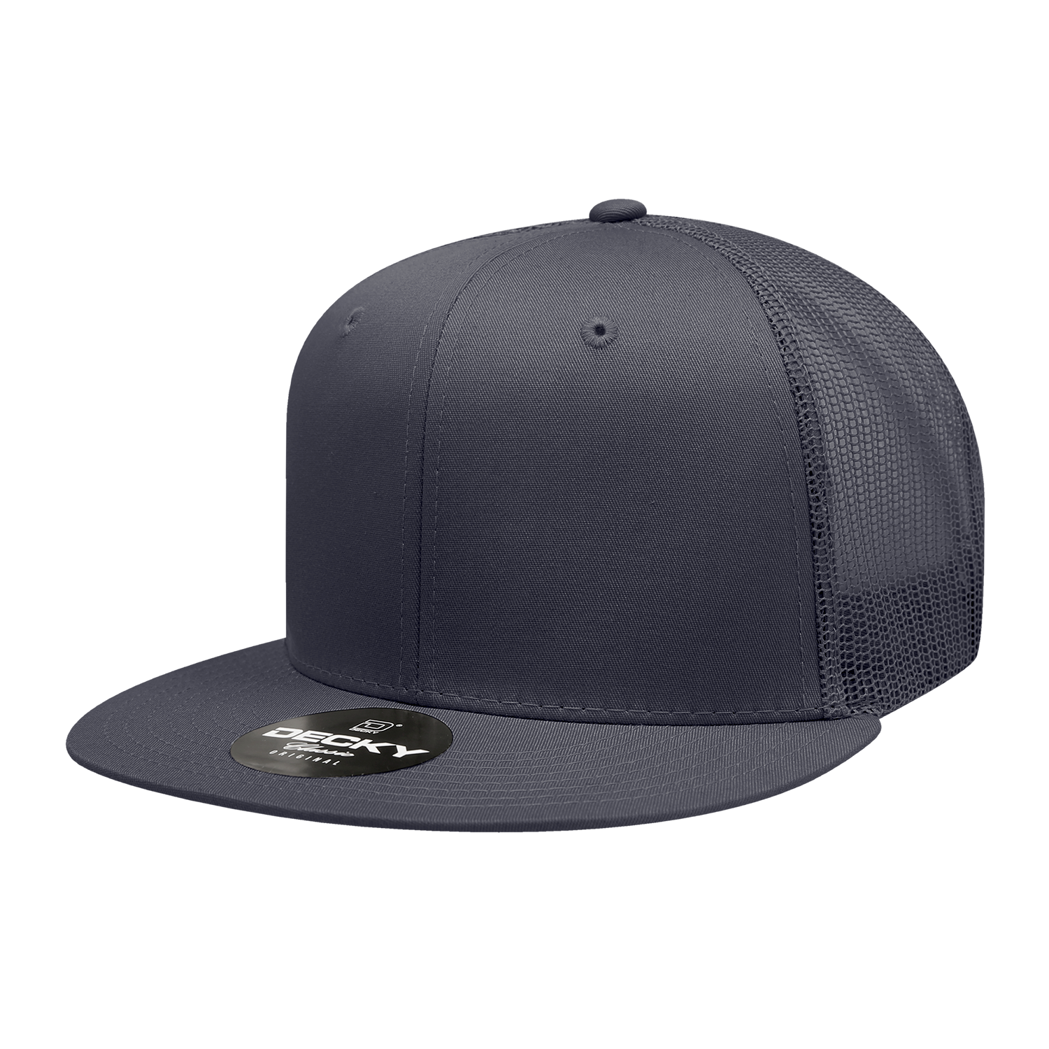 Decky 6033 6 Panel High Profile Structured Cotton Blend Trucker