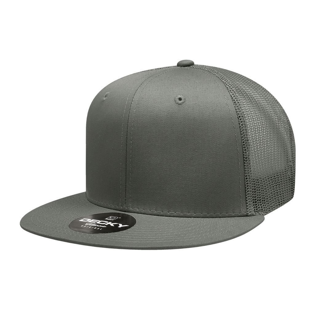 Decky 6033 6 Panel High Profile Structured Cotton Blend Trucker