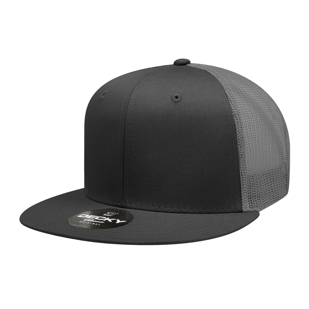 Decky 6033 6 Panel High Profile Structured Cotton Blend Trucker