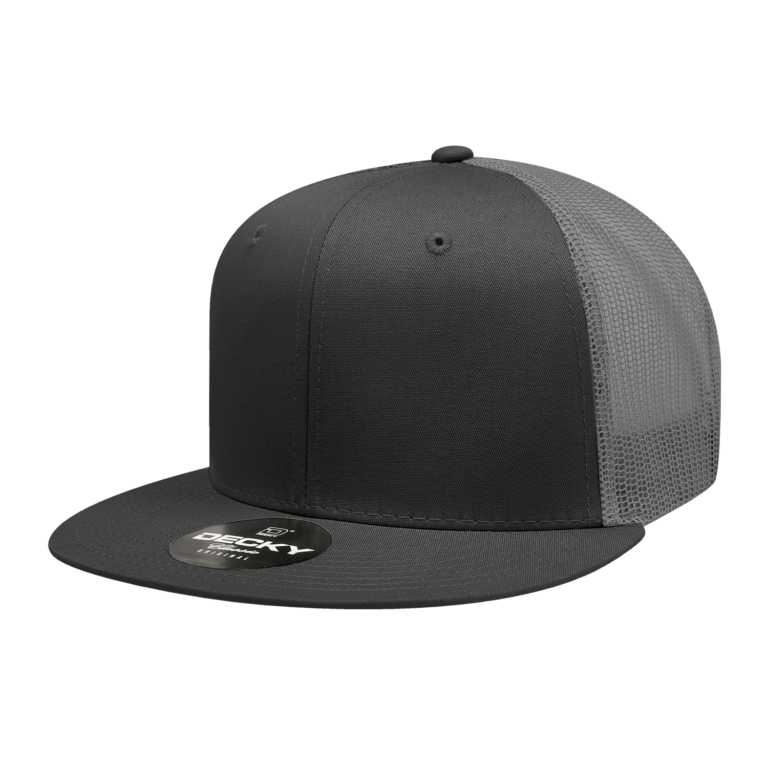 Decky 6033 6 Panel High Profile Structured Cotton Blend Trucker
