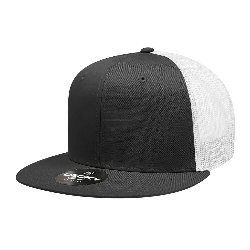 Decky 6033 6 Panel High Profile Structured Cotton Blend Trucker