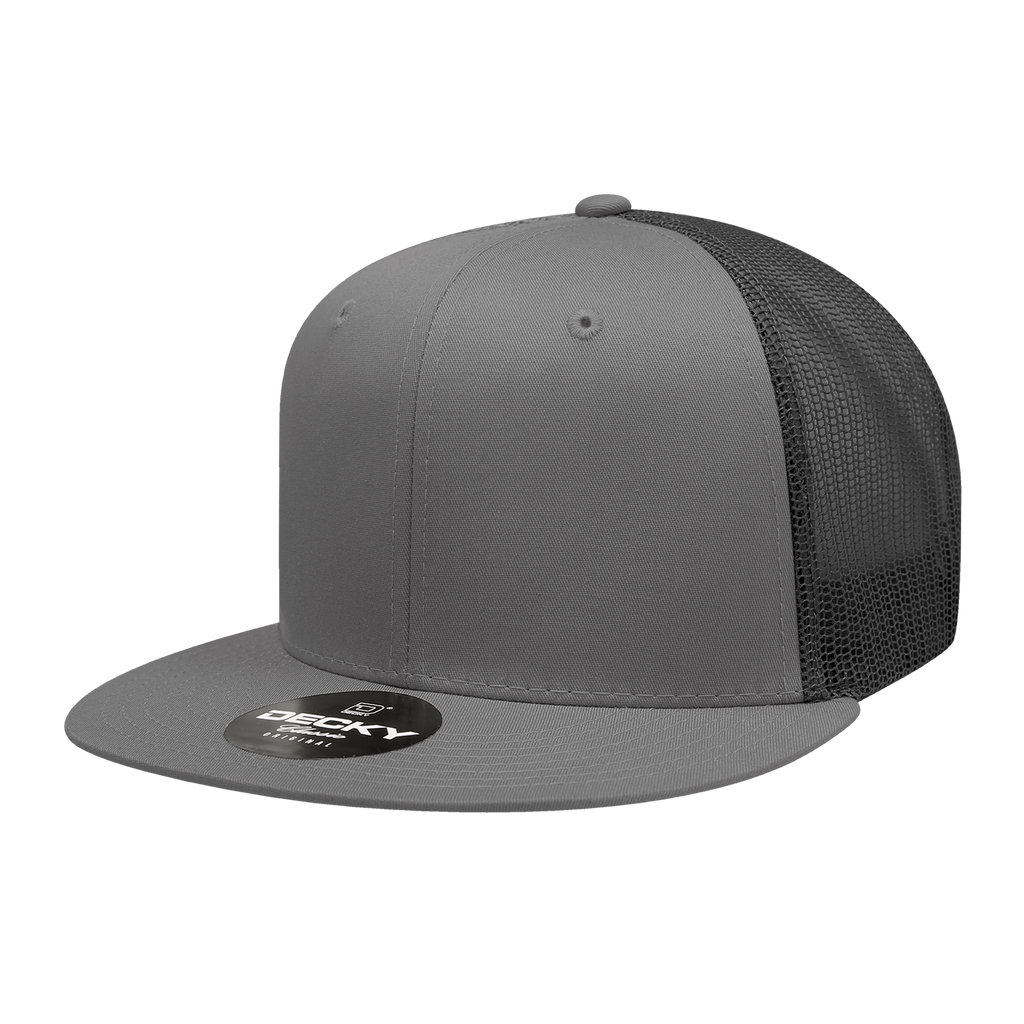 Decky 6033 6 Panel High Profile Structured Cotton Blend Trucker