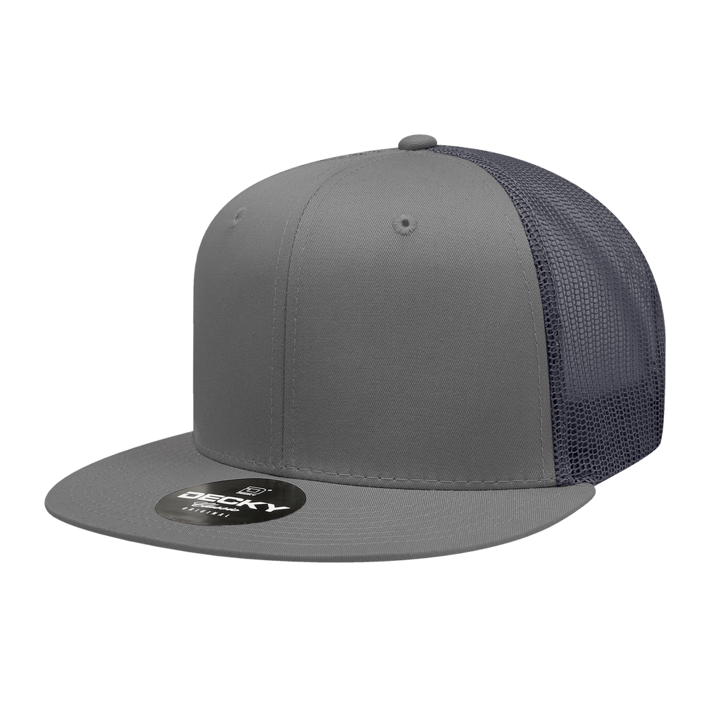 Decky 6033 6 Panel High Profile Structured Cotton Blend Trucker