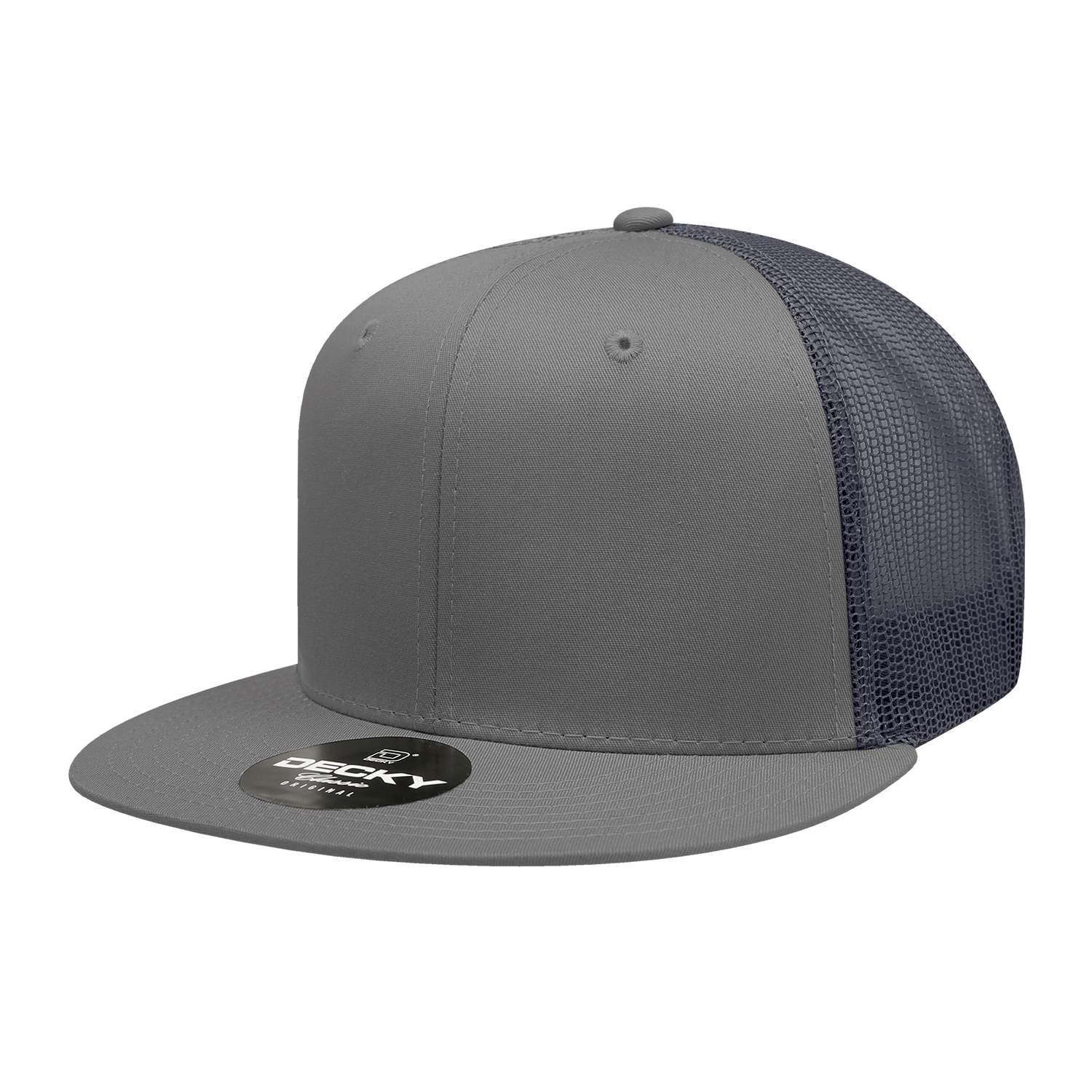 Decky 6033 6 Panel High Profile Structured Cotton Blend Trucker