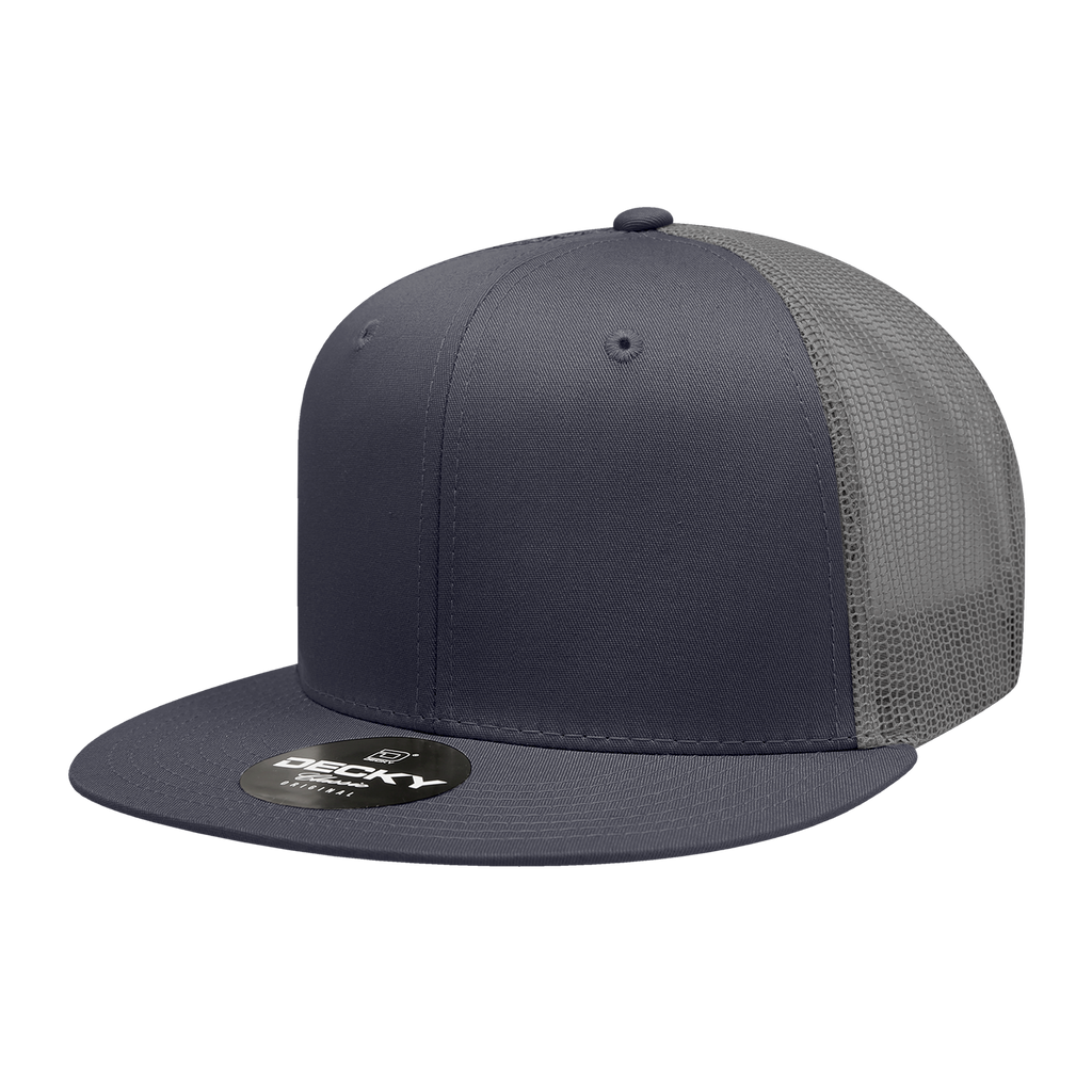 Decky 6033 6 Panel High Profile Structured Cotton Blend Trucker