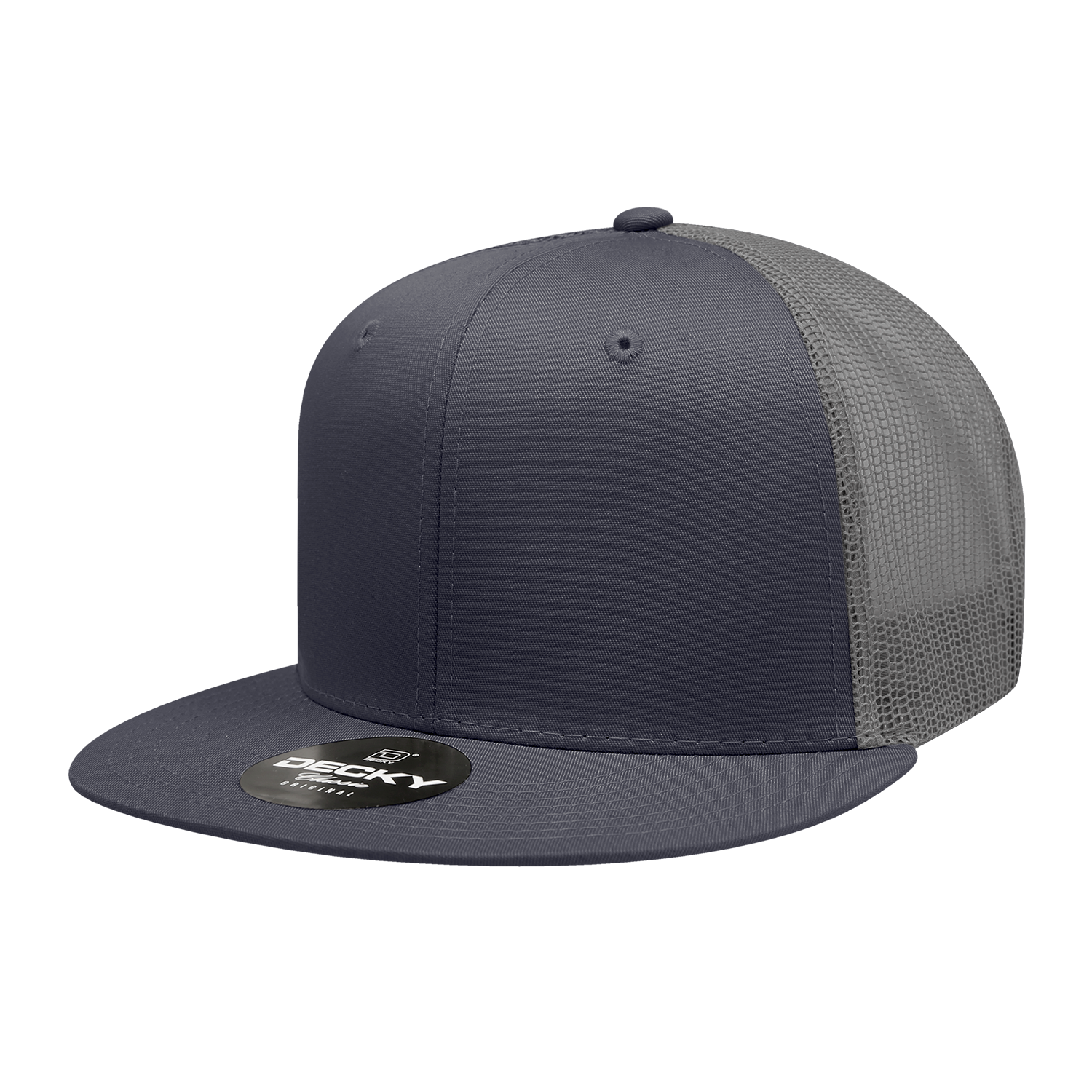 Decky 6033 6 Panel High Profile Structured Cotton Blend Trucker