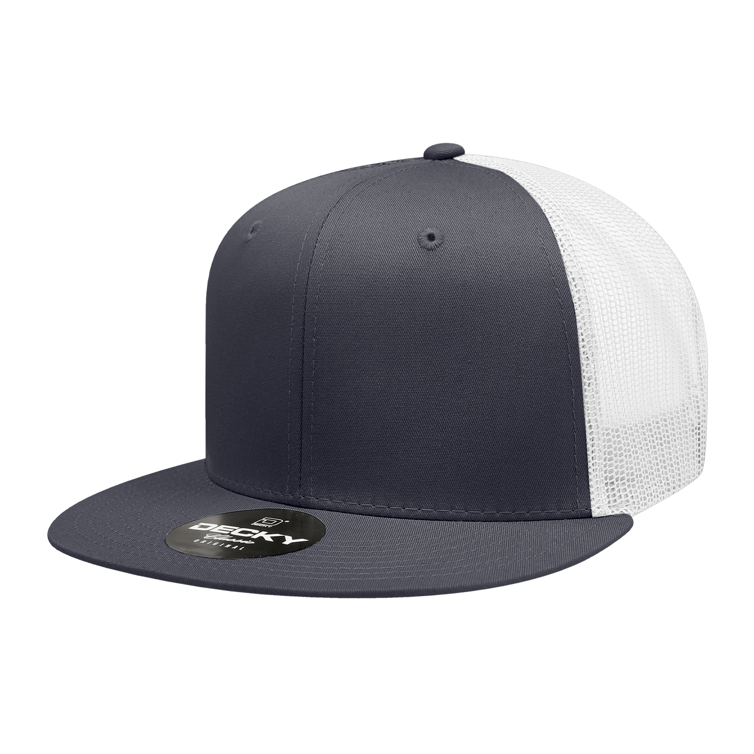 Decky 6033 6 Panel High Profile Structured Cotton Blend Trucker