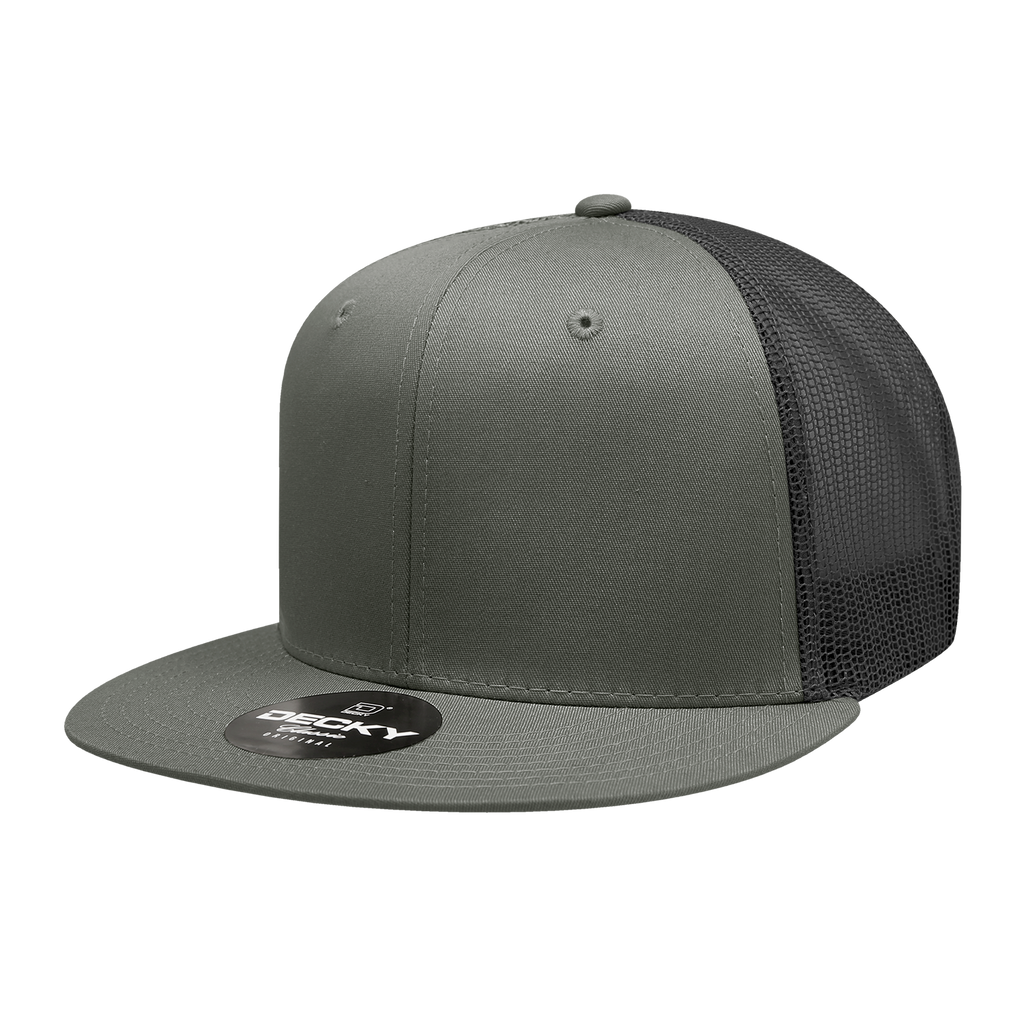 Decky 6033 6 Panel High Profile Structured Cotton Blend Trucker