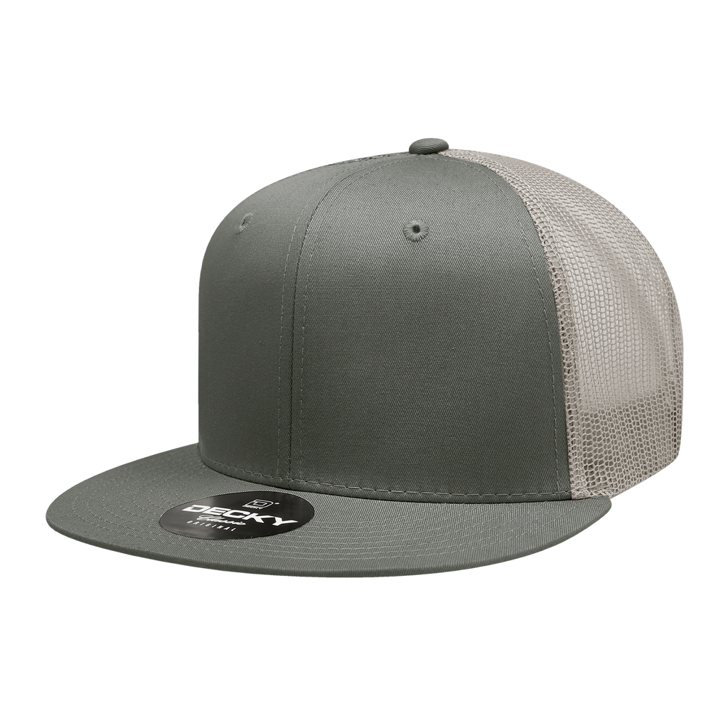 Decky 6033 6 Panel High Profile Structured Cotton Blend Trucker